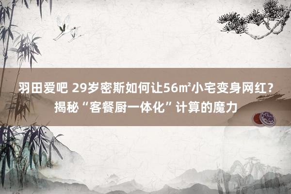 羽田爱吧 29岁密斯如何让56㎡小宅变身网红？揭秘“客餐厨一体化”计算的魔力