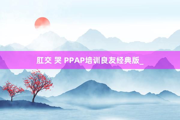 肛交 哭 PPAP培训良友经典版_
