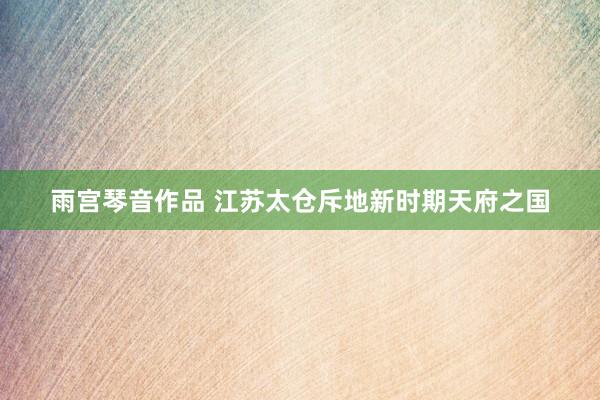 雨宫琴音作品 江苏太仓斥地新时期天府之国