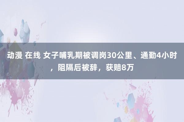 动漫 在线 女子哺乳期被调岗30公里、通勤4小时，阻隔后被辞，获赔8万
