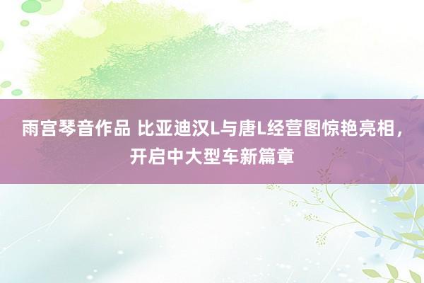 雨宫琴音作品 比亚迪汉L与唐L经营图惊艳亮相，开启中大型车新篇章