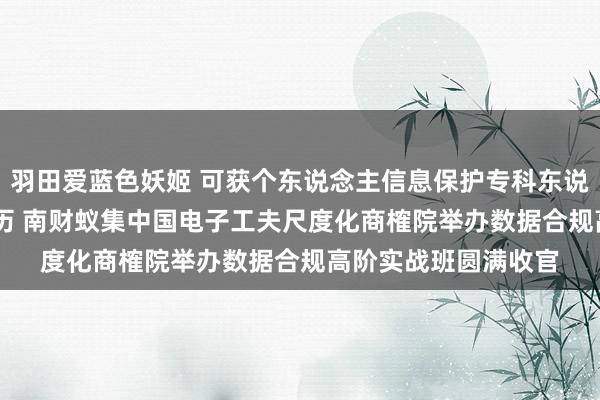 羽田爱蓝色妖姬 可获个东说念主信息保护专科东说念主员（PIPP）资历 南财蚁集中国电子工夫尺度化商榷院举办数据合规高阶实战班圆满收官