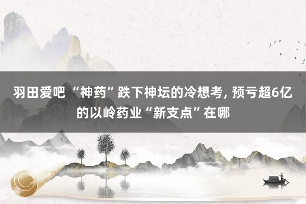 羽田爱吧 “神药”跌下神坛的冷想考， 预亏超6亿的以岭药业“新支点”在哪