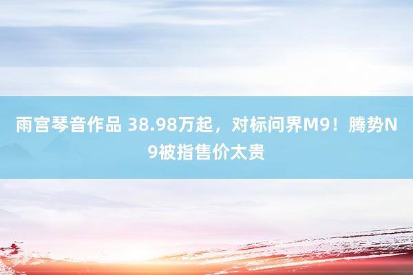 雨宫琴音作品 38.98万起，对标问界M9！腾势N9被指售价太贵