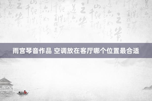 雨宫琴音作品 空调放在客厅哪个位置最合适